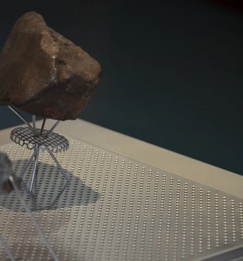 Exposition permanente de la météorite